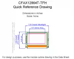 CFAX12864TTFH Mechanical Drawing