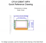 CFAX12864TWFH Mechanical Drawing