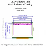 CFAX12864U1NFH Mechanical Drawing