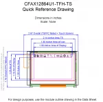 CFAX12864U1TFHTS Mechanical Drawing