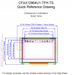 CFAX12864U1TFHTS Mechanical Drawing CFAX12864U1TFHTS Mechanical Drawing