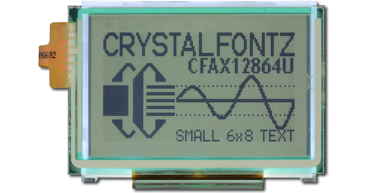 128x64 Touch Screen Graphic LCD (EOL) from Crystalfontz