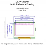 CFAX12864UNFH Mechanical Drawing