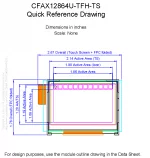 CFAX12864UTFHTS Mechanical Drawing CFAX12864UTFHTS Mechanical Drawing