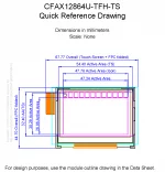 CFAX12864UTFHTS Mechanical Drawing CFAX12864UTFHTS Mechanical Drawing