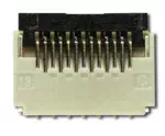 13 Position, 0.30mm Pitch ZIF Connector. Closed position.