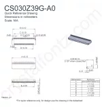 CS030Z39GA0 Mechanical Drawing CS030Z39GA0 Mechanical Drawing