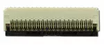 39 Position, 0.30mm Pitch ZIF connector. Closed position
