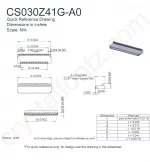 CS030Z41GA0 Mechanical Drawing