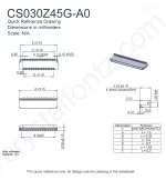 CS030Z45GA0 Mechanical Drawing