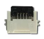 4-position, .5mm ZIF connector, closed position