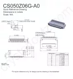 CS050Z06GA0 Mechanical Drawing