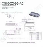 CS050Z08GA0 Mechanical Drawing