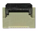 8 position ZIF connector, closed.