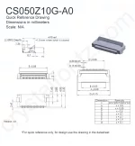 CS050Z10GA0 Mechanical Drawing