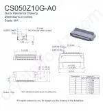 CS050Z10GA0 Mechanical Drawing