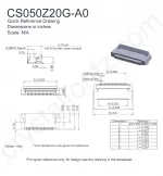 CS050Z20GA0 Mechanical Drawing