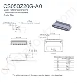 CS050Z20GA0 Mechanical Drawing