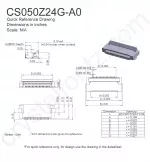 CS050Z24GA0 Mechanical Drawing