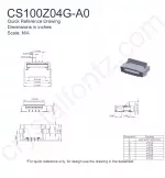 CS100Z04GA0 Mechanical Drawing