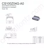 CS100Z04GA0 Mechanical Drawing
