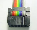 This is a close-up of the 10 pin connector .
