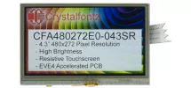 480x272 4.3" Resistive-Touch EVE Accelerated TFT Module CFA480272E0-043SR