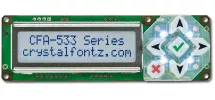 Blue 16x2 Character I2C LCD Module CFA533-TFH-KC