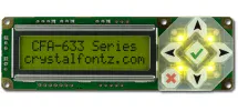 Green RS232 16x2 Character LCD CFA633-YYH-KS Green RS232 16x2 Character LCD CFA633-YYH-KS