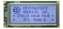 Blue SPI 20x4 Character LCD CFA634-TFH-KP