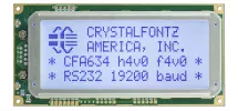 20x4 RS-232 Serial Character LCD CFA634-TFH-KS