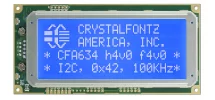 Blue 20x4 Character I2C LCD CFA634-TMI-KC
