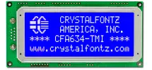 Blue 20x4 Character I2C LCD CFA634-TMI-KC