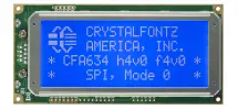 Dark Blue SPI 20x4 Character LCD CFA634-TMI-KP