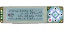 20x4 Character Serial LCD Display CFA735-TFK-KR