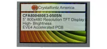 800x480 5" EVE TFT Display CFA800480E3-050SN 800x480 5" EVE TFT Display CFA800480E3-050SN
