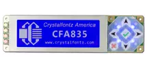 Dark Blue 244x68 Graphic Display Module CFA835-TML