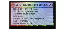 7" Capacitive Touchscreen EVE TFT CFAF1024600B0-070SC-A1