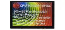 800x480 5 Inch Full-Color TFT CFAF800480E1-050SC