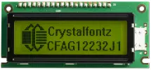 122x32 Graphic LCD Display (3.3V) CFAG12232J1-YYH-TJ