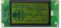 Sunlight Readable 128x64 Graphic LCD CFAG12864K-YYH-TN