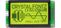 Black on Yellow-Green 128x64 Graphic LCD CFAG12864M-YYH-TN