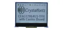 128x64 Monochrome Transflective Backlit LCD Module CFAG12864U3-TFH-E1-1
