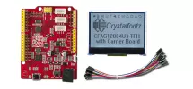 128x64 Transflective Backlit LCD Development Kit CFAG12864U3-TFH-E1-2
