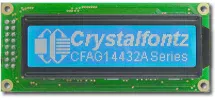 White on Blue 144x32 LCD Module CFAG14432A-TMI-TT