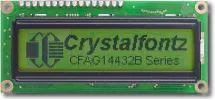 Green 144x32 Sunlight Readable Graphic LCD CFAG14432B-YYH-TT