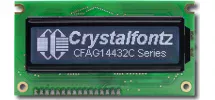 144x32 White on Black Graphic LCD CFAG14432C-TTI-TT