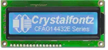 White on blue 144x32 Graphic LCD CFAG14432E-TMI-TT