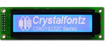 Blue 192x32 Serial Graphic LCD CFAG19232C-TMI-TT