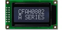White on Black 8x2 Character LCD CFAH0802A-TTI-JT